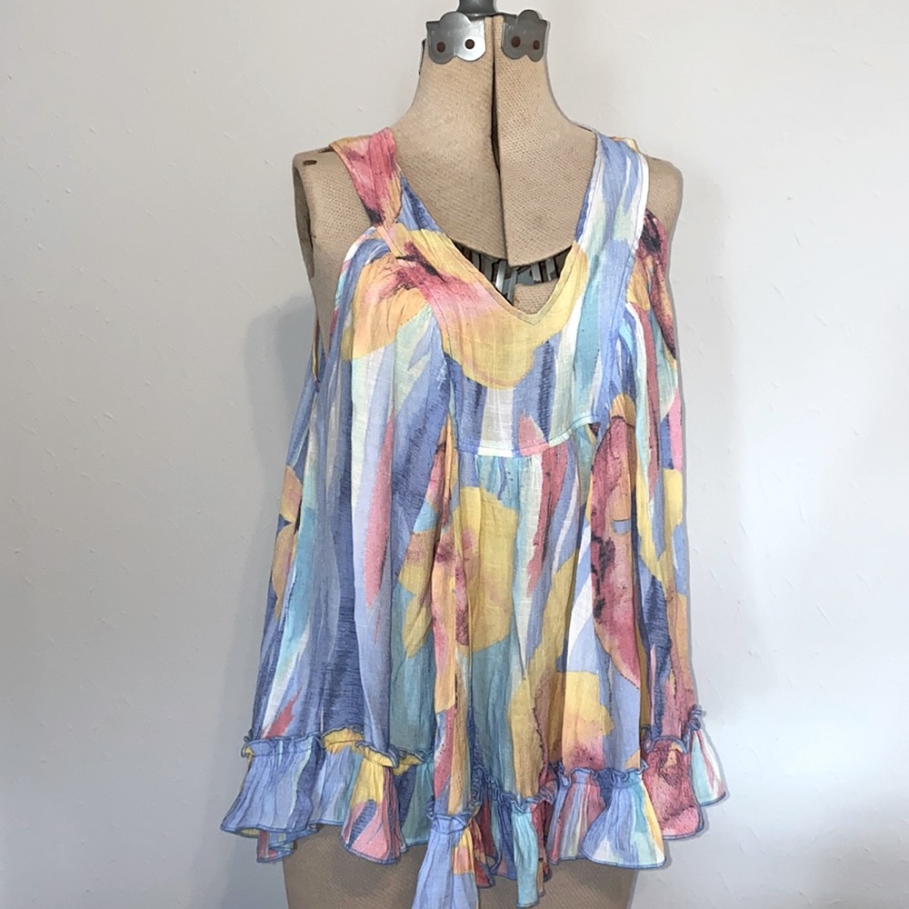 Fun Cocobleu Sleeveless Swing Top Size Med